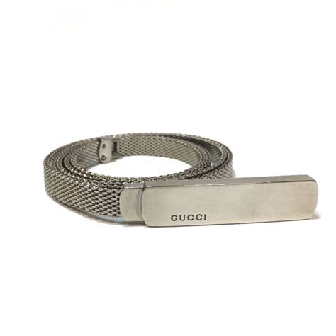 gucci ceinture argent|ceinture gucci fine.